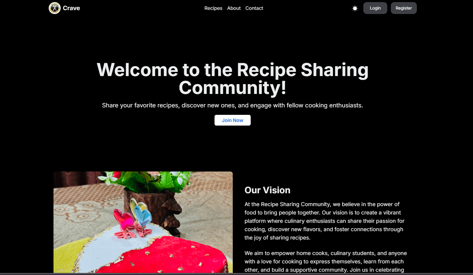 Crave - Recipe Sharing Community
